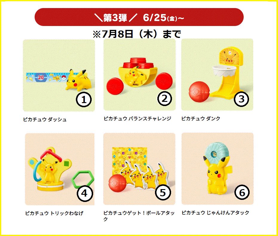 21年 ハッピーセット 次回 ポケモン 6月11日から登場 画像で徹底紹介 マクドナルドのメニュー ハッピーセット カロリー 販売日の情報