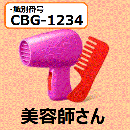 識別番号：CBG-1234